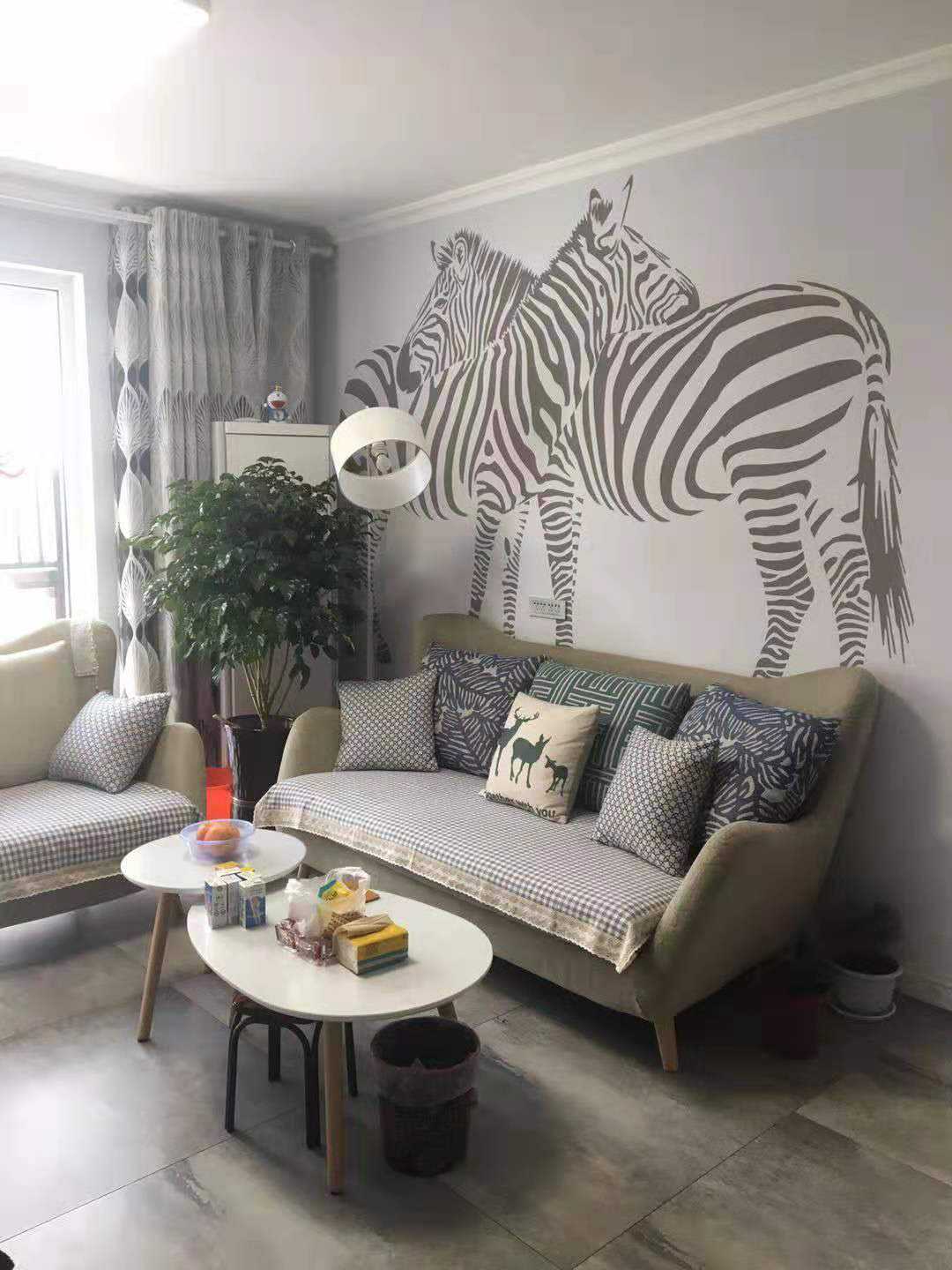 过眼不忘的硅藻泥实景电视墙